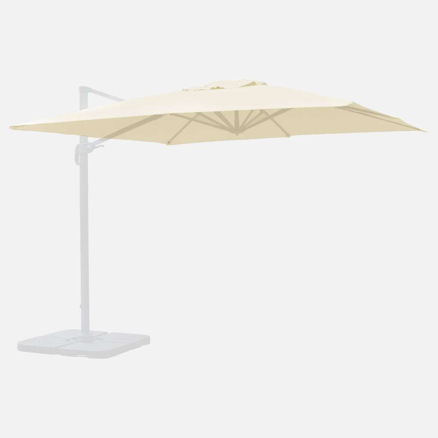 Replacement canopy for 3x3m parasols