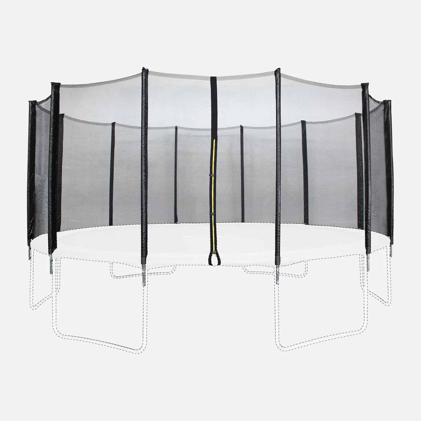 Replacement safety net kit for outer trampoline model