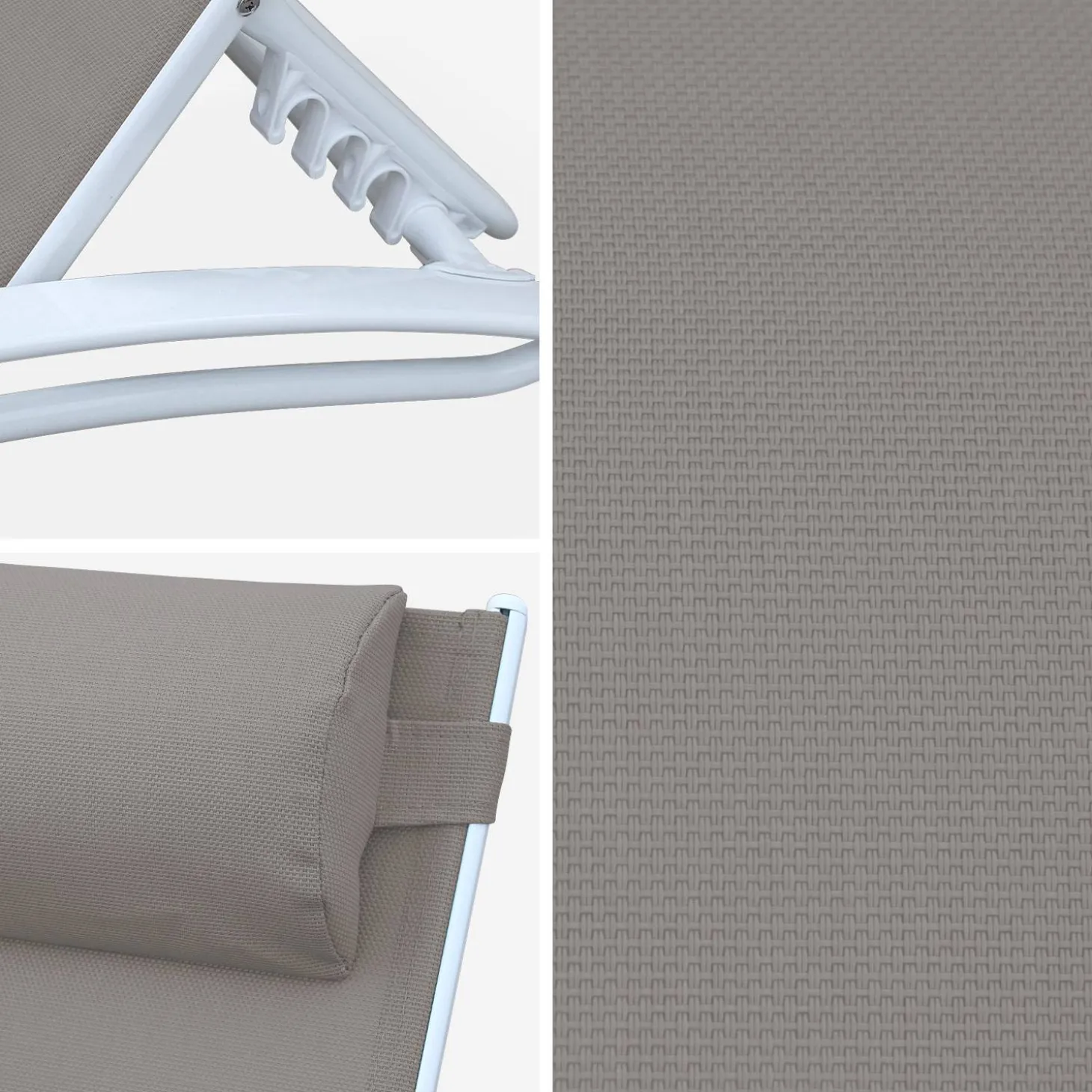 Replacement seat back and fabric for Louisa sun lounger