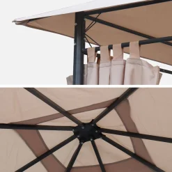 Roof cover for pergola 3x3m