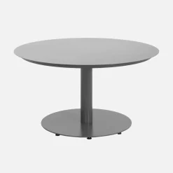 Round aluminum garden table Ø140cm seats 6