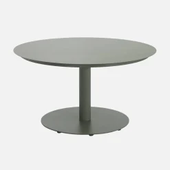 Round aluminum garden table Ø140cm seats 6