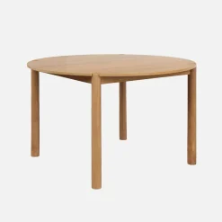 Round rubberwood dining table Ø120cm seats 4