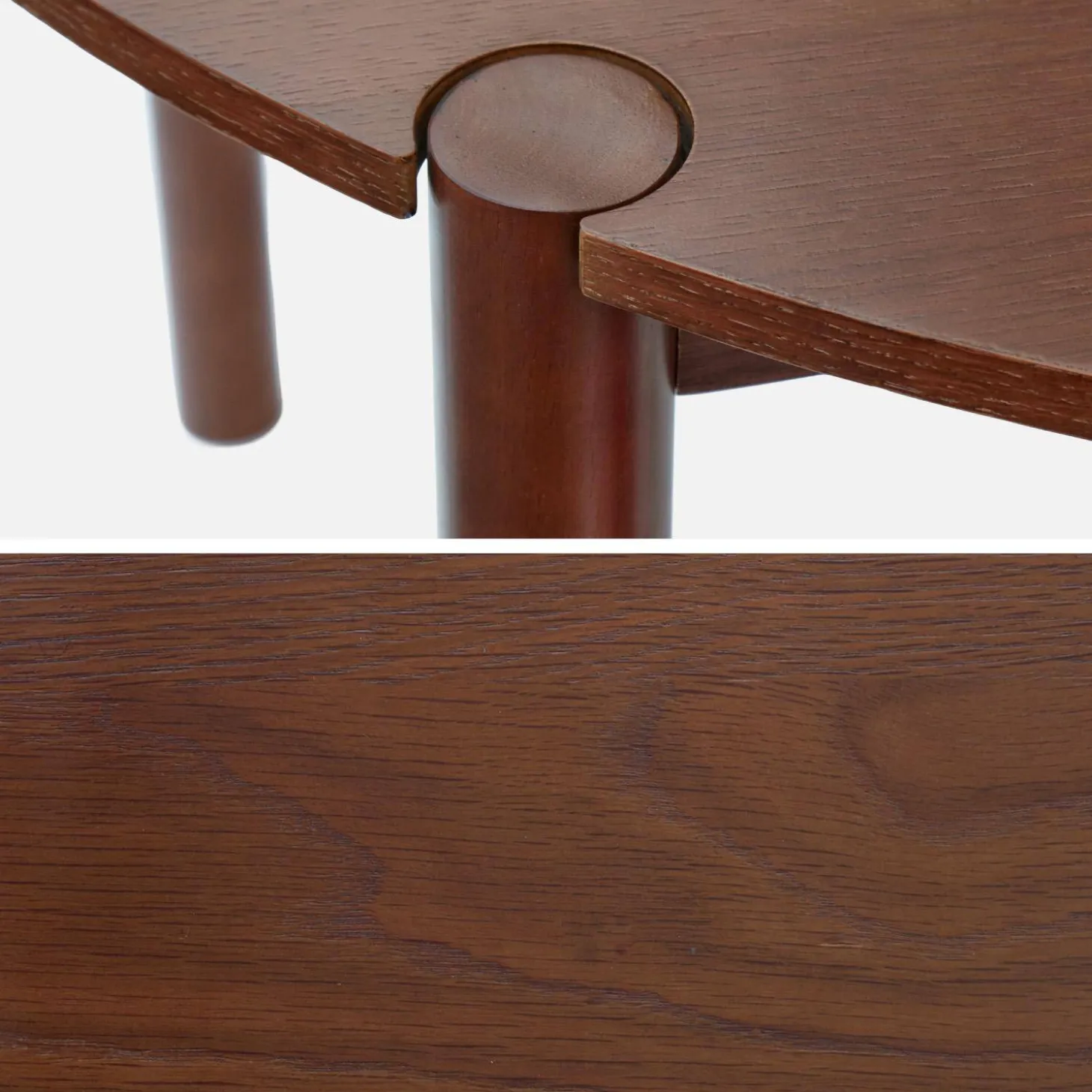 Round rubberwood dining table Ø120cm seats 4