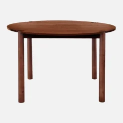 Round rubberwood dining table Ø120cm seats 4