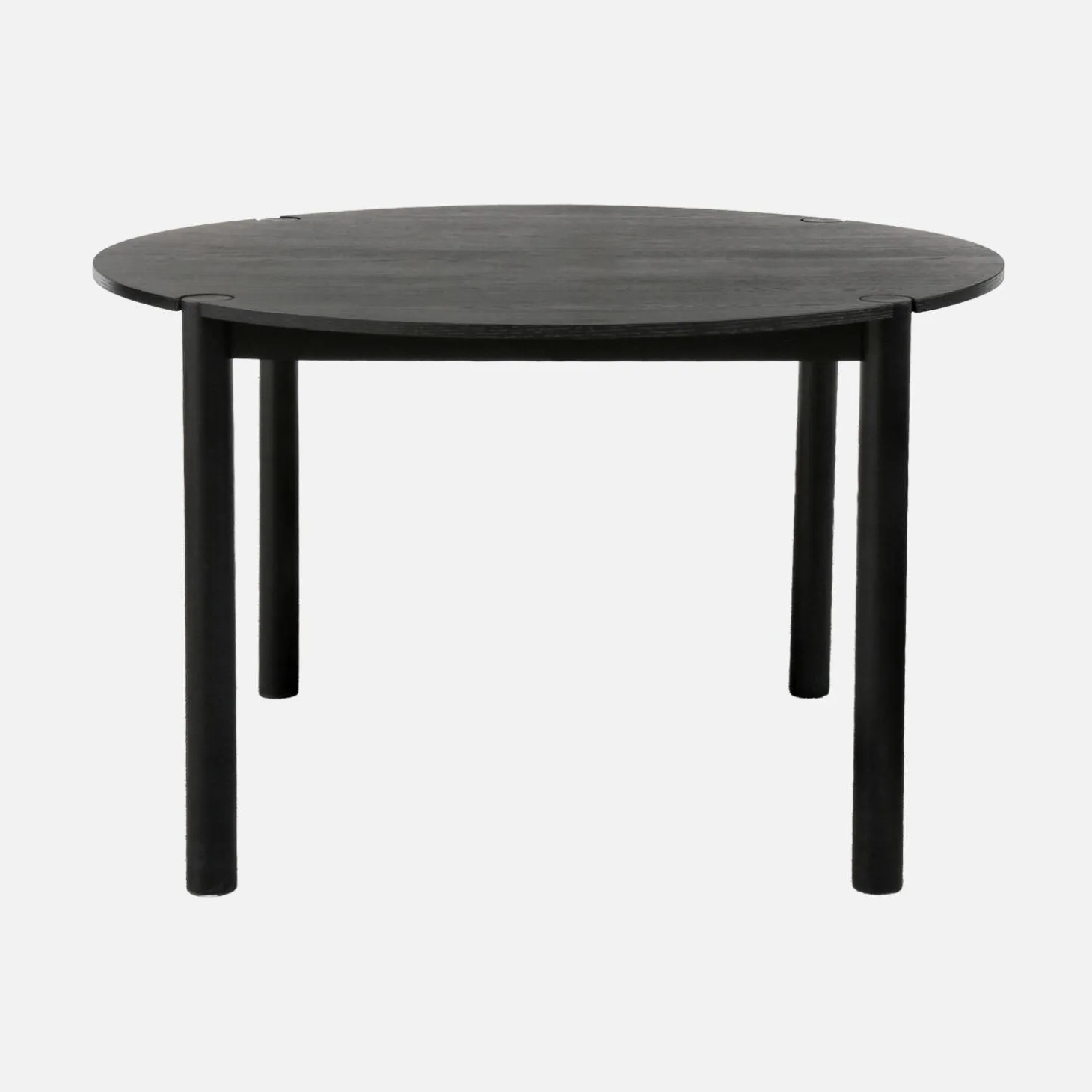 Round rubberwood dining table Ø120cm seats 4