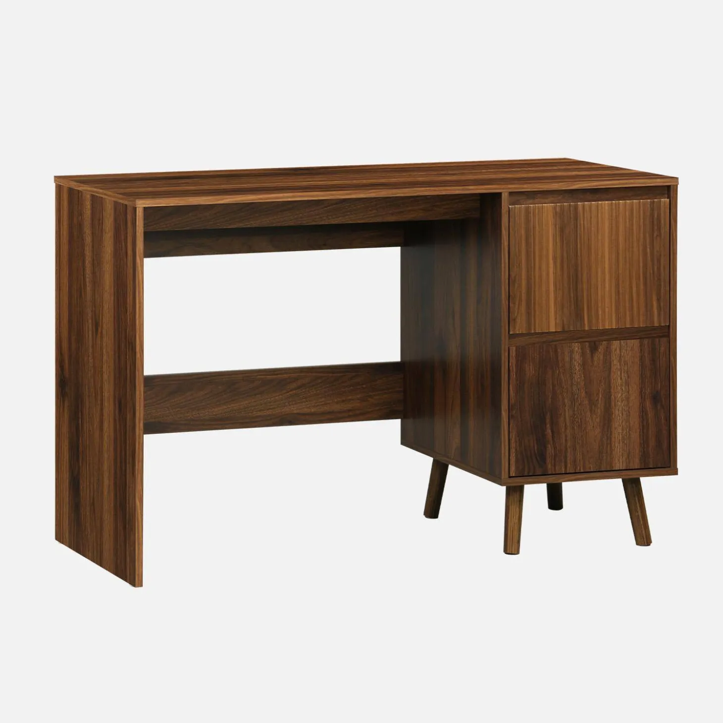 Scandinavian desk wood decor 2 drawers