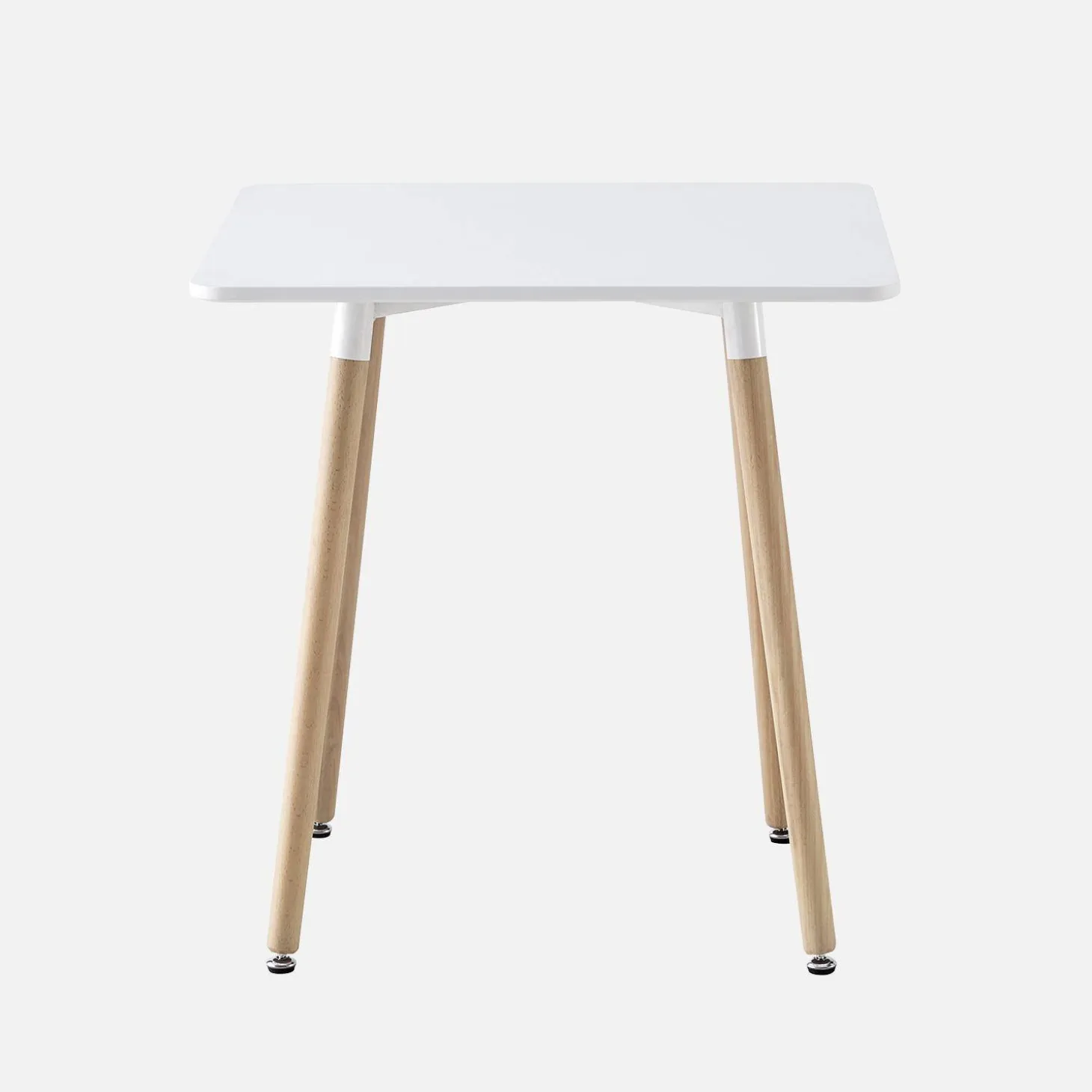 Scandinavian square dining table wood 2 seats