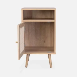 Scandi-style bedside table with drawer