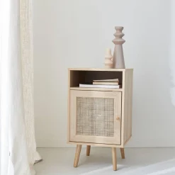 Scandi-style bedside table with drawer
