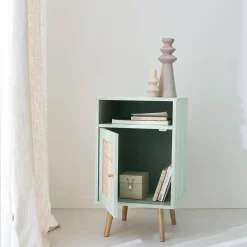 Scandi-style bedside table with drawer