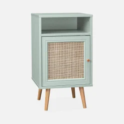Scandi-style bedside table with drawer