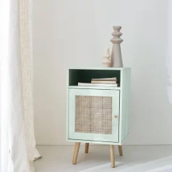 Scandi-style bedside table with drawer