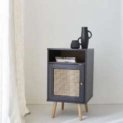 Scandi-style bedside table with drawer
