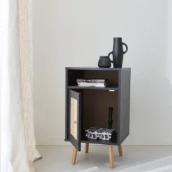Scandi-style bedside table with drawer