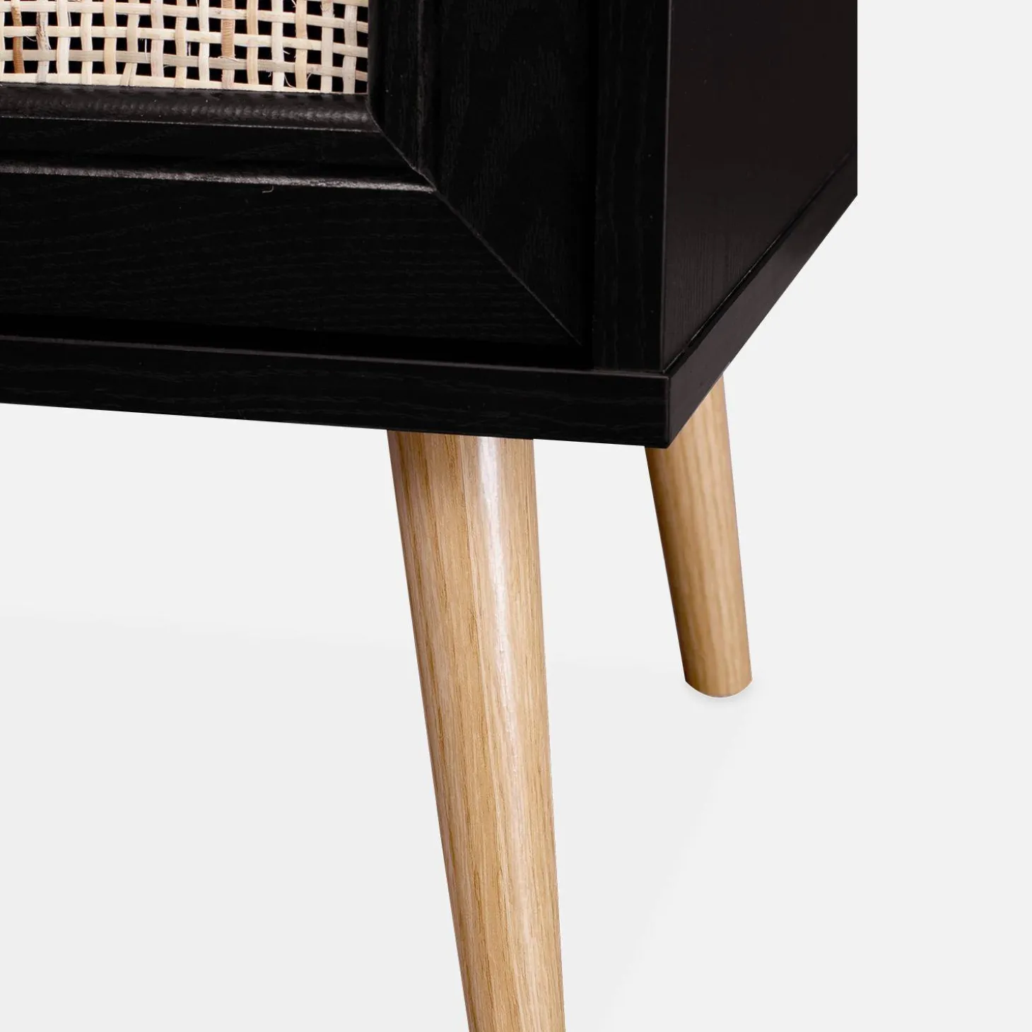 Scandi-style bedside table with drawer