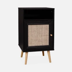 Scandi-style bedside table with drawer