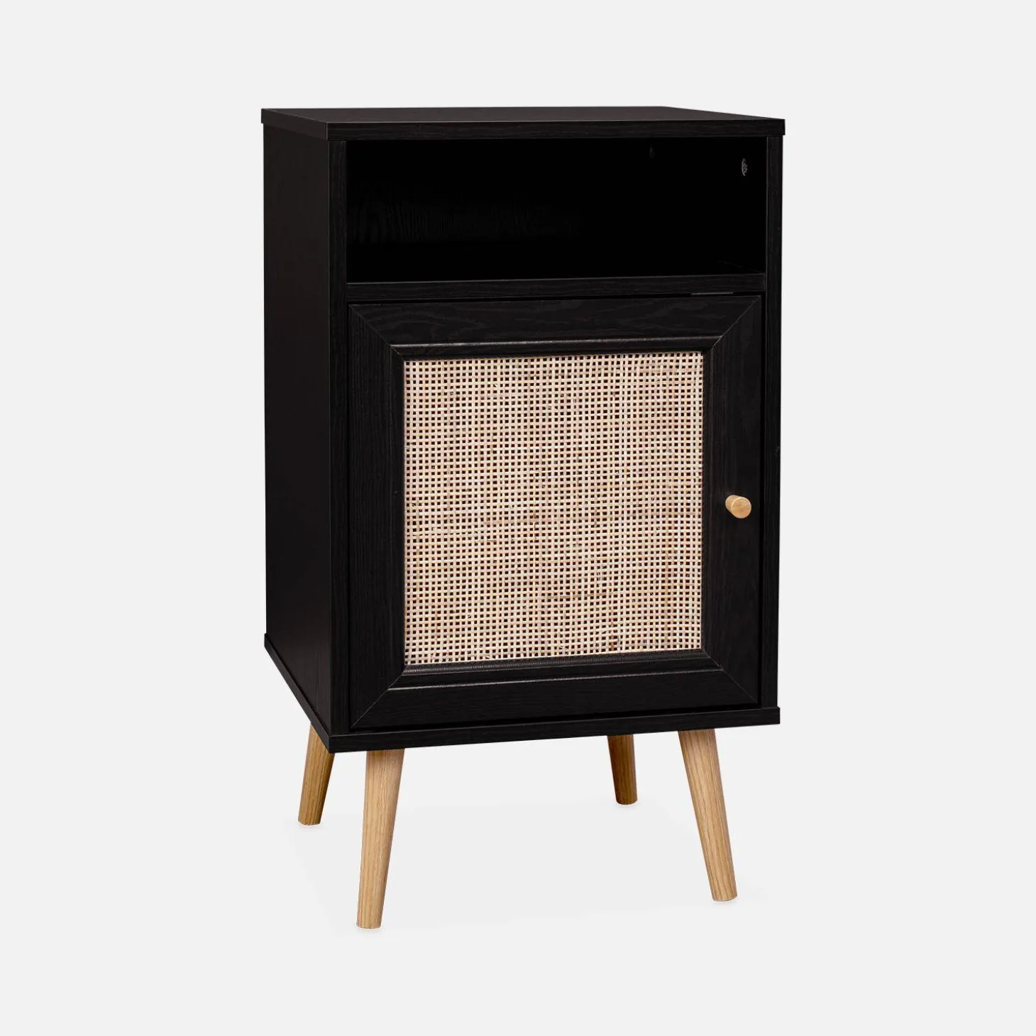 Scandi-style bedside table with drawer