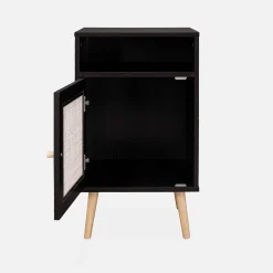 Scandi-style bedside table with drawer