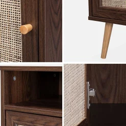 Scandi-style bedside table with drawer