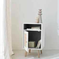 Scandi-style bedside table with drawer