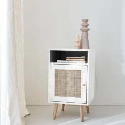 Scandi-style bedside table with drawer