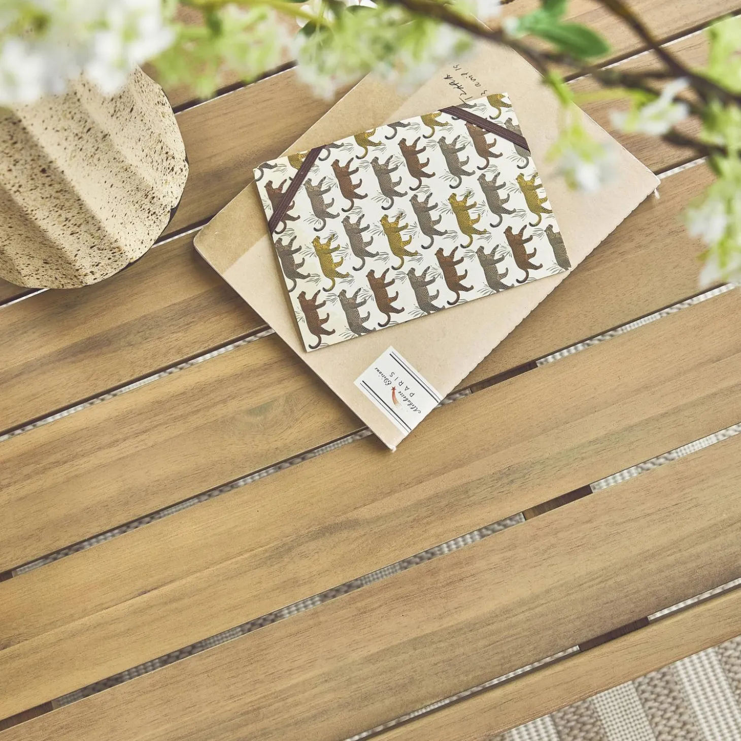 5-seater acacia wooden garden lounge with rope