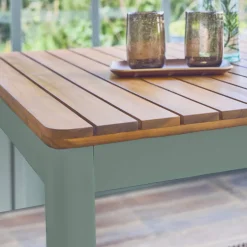 6-seater acacia wood garden table