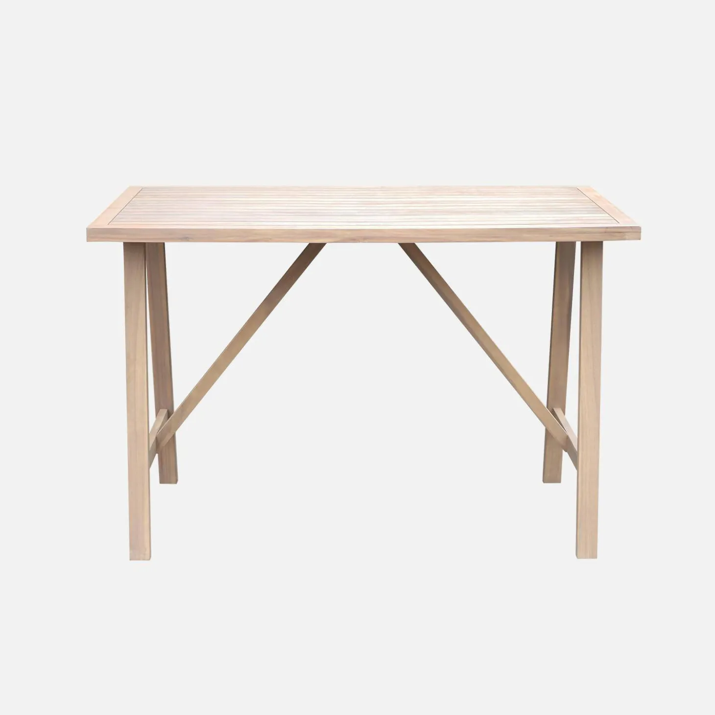 4-seater acacia wood garden table
