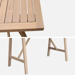 4-seater acacia wood garden table