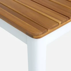 6-seater acacia wood garden table