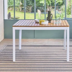 6-seater acacia wood garden table