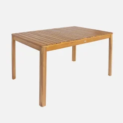 6-seater acacia wood garden table