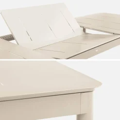 8-seater aluminium extendable garden table