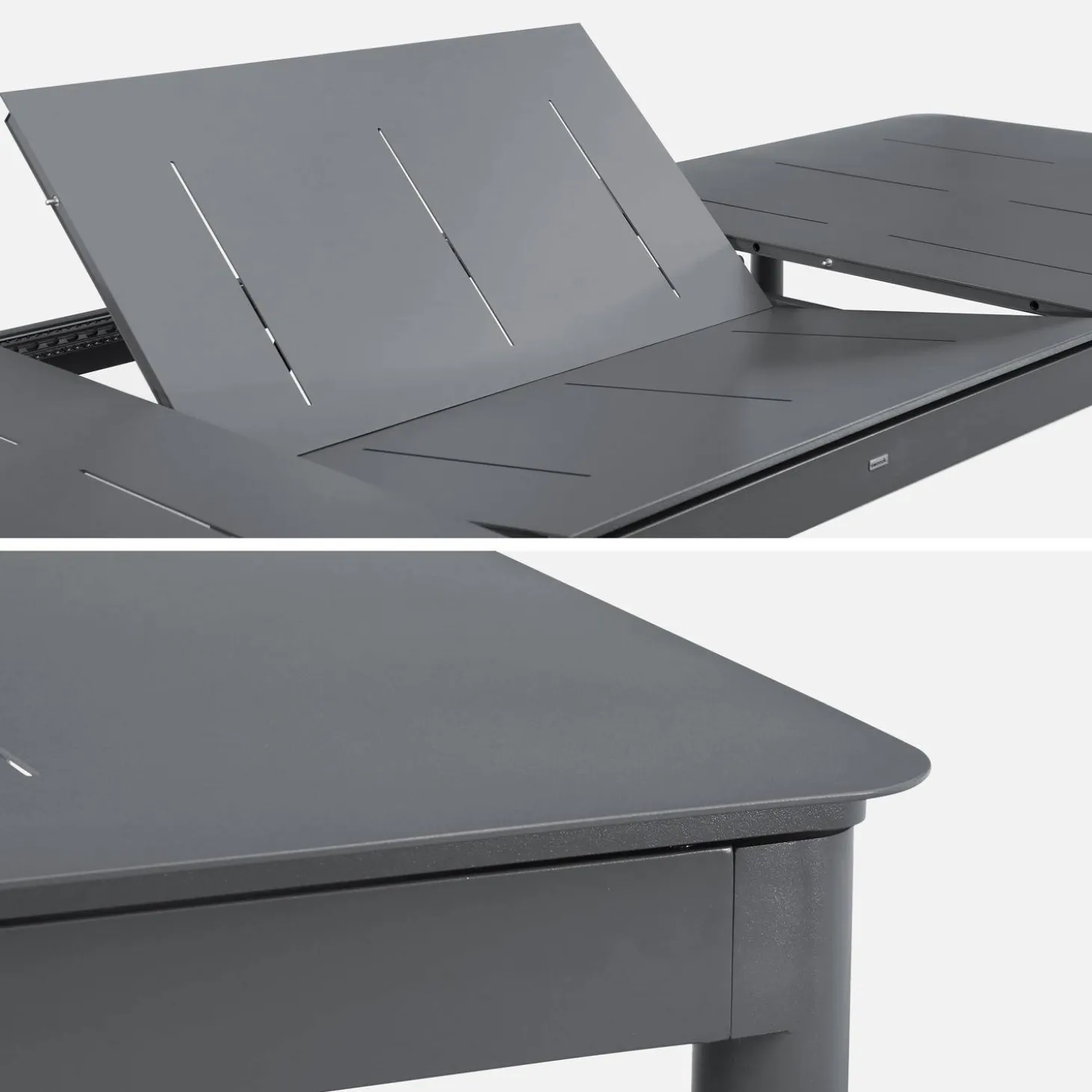 8-seater aluminium extendable garden table