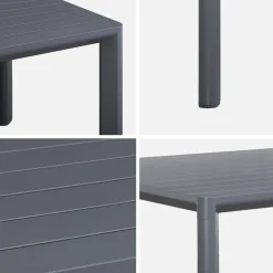 8-seater aluminium garden table