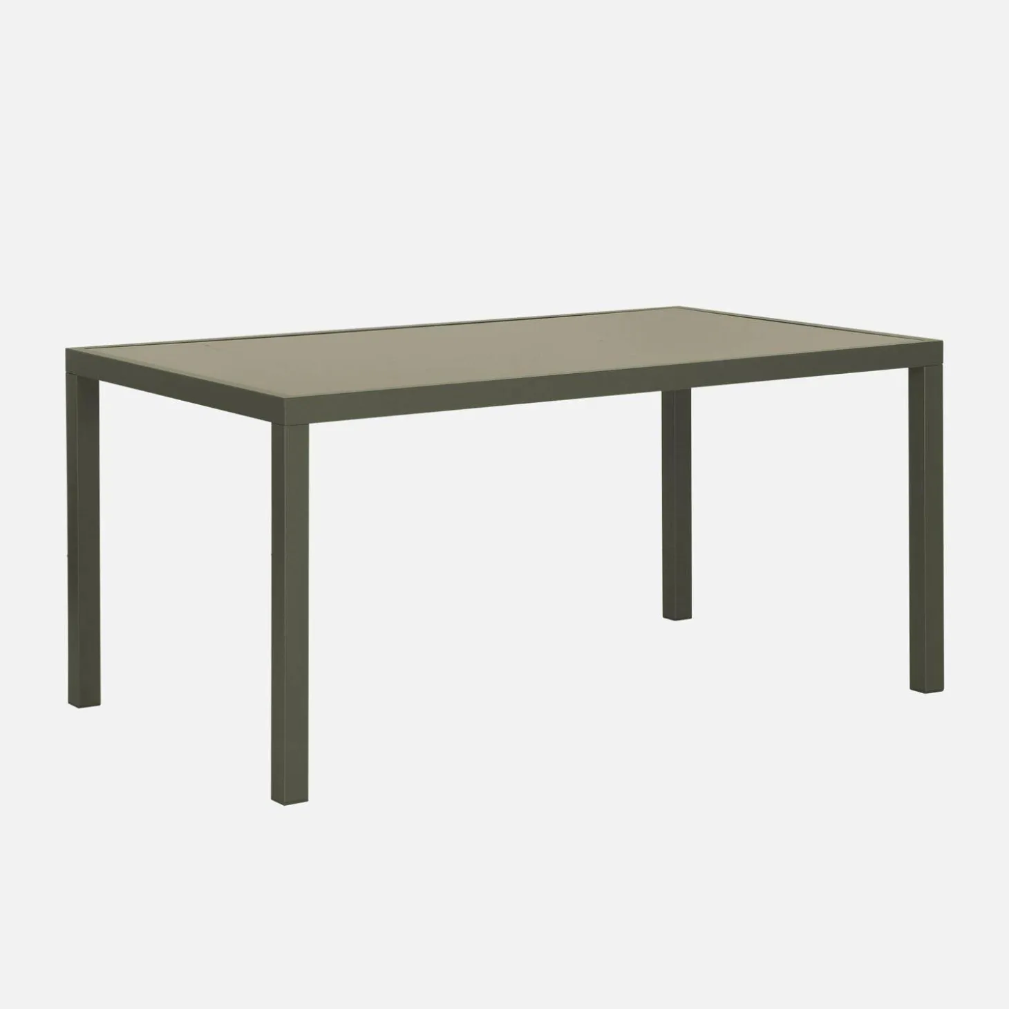 6-seater aluminium garden table with textilene chairs