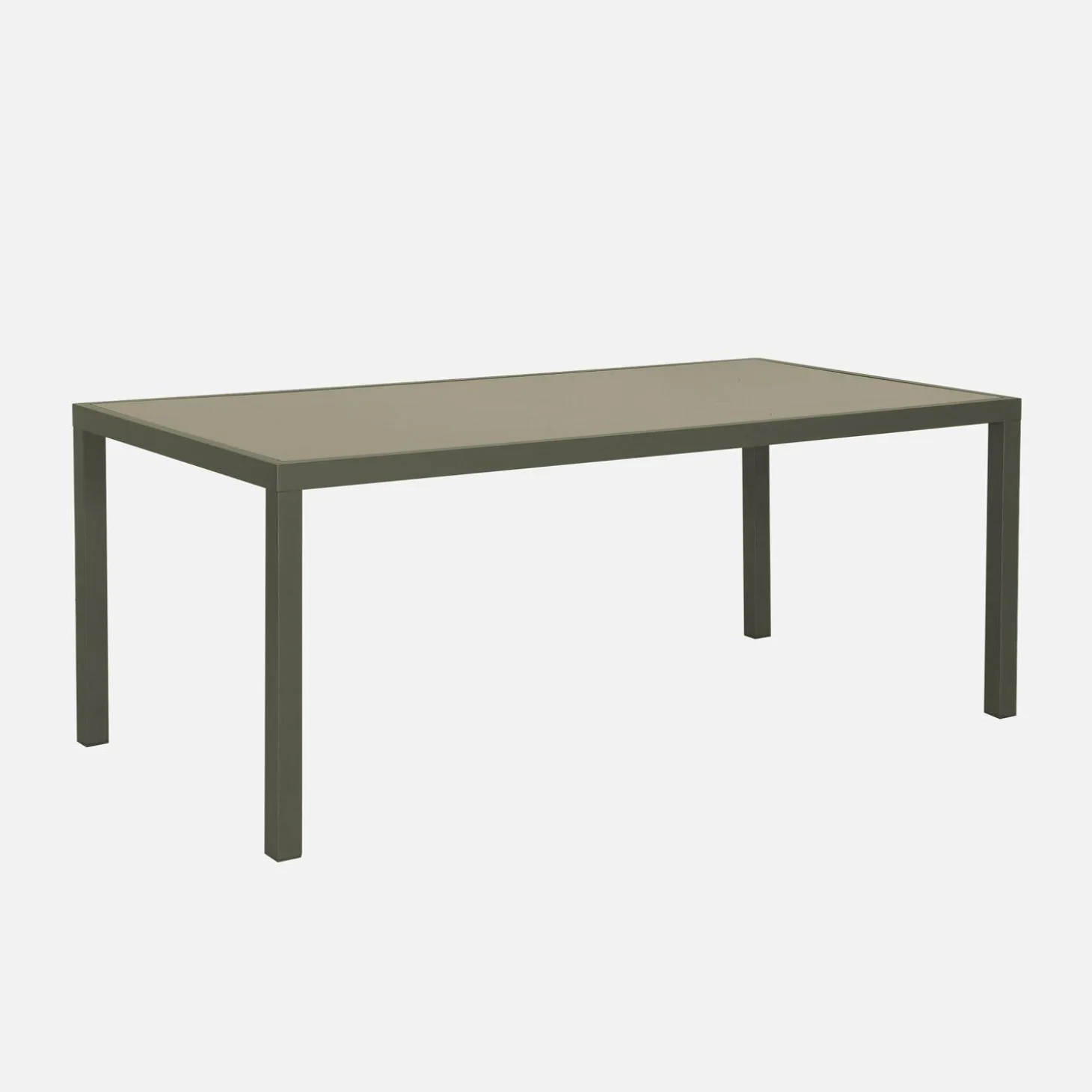 8-seater aluminium garden table with 8 textilene armchairs