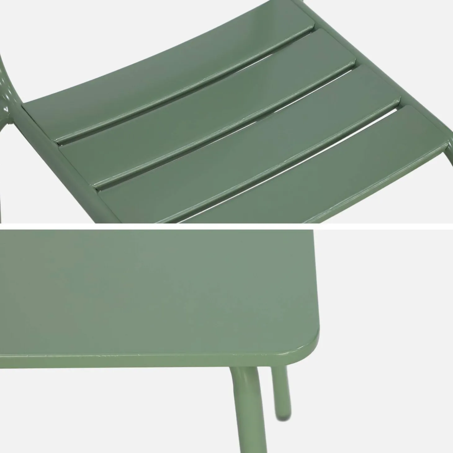 4-seater children's metal table and chair set