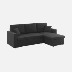 3-seater compact reversible corner sofa bed