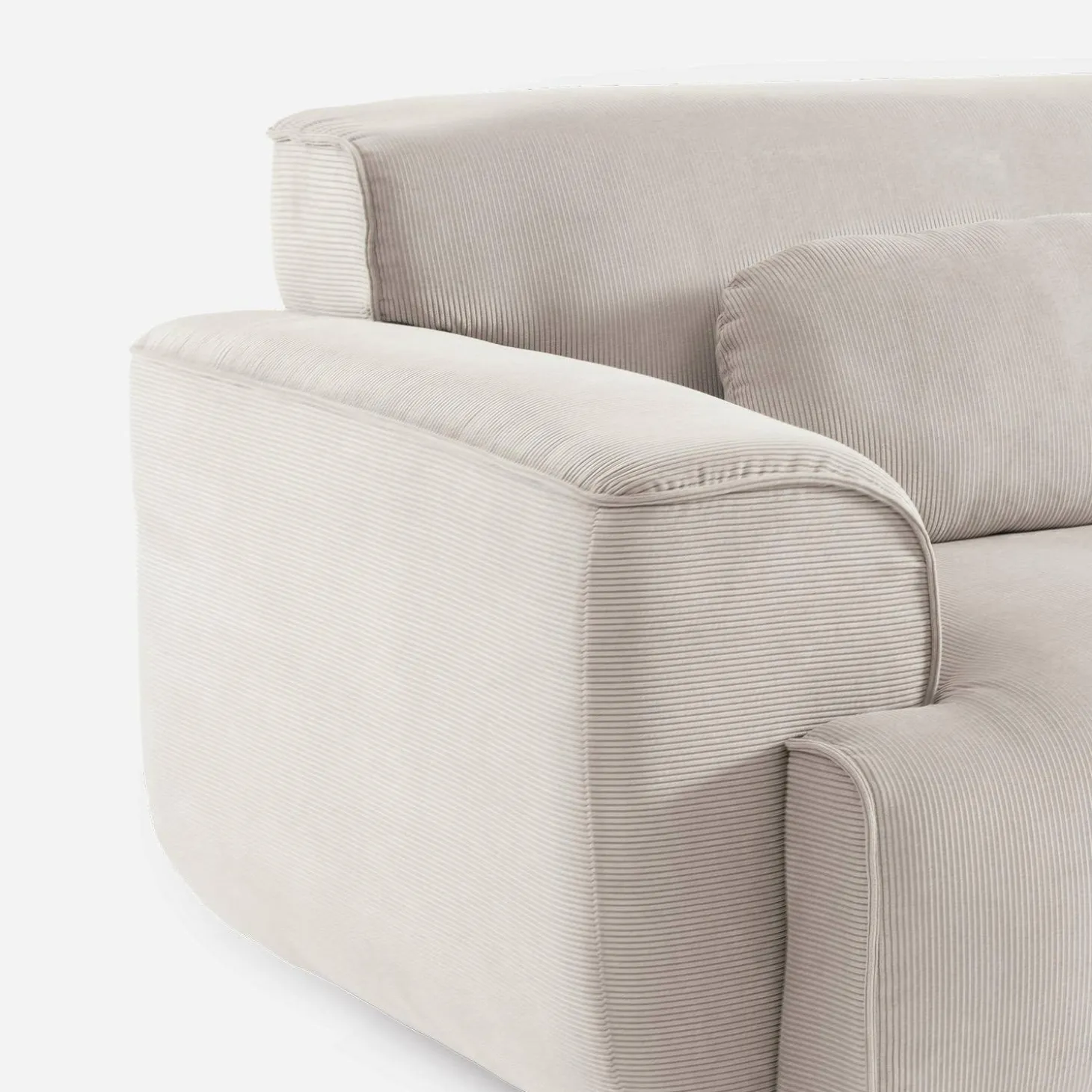 3-seater corduroy sofa