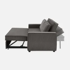 2-seater corduroy sofa bed