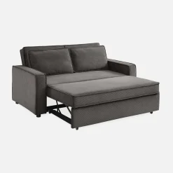 2-seater corduroy sofa bed