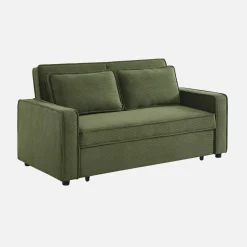 2-seater corduroy sofa bed