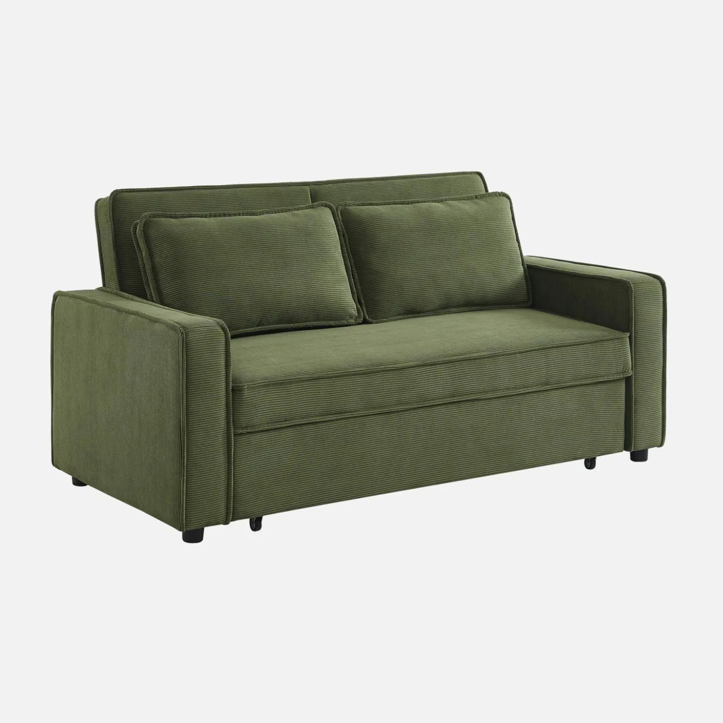 2-seater corduroy sofa bed
