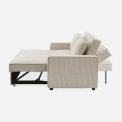 2-seater corduroy sofa bed