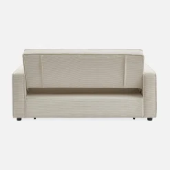 2-seater corduroy sofa bed