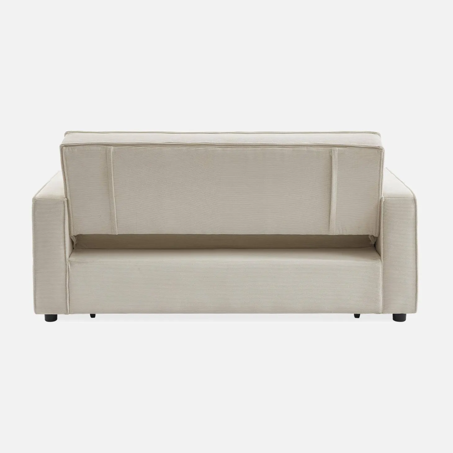 2-seater corduroy sofa bed