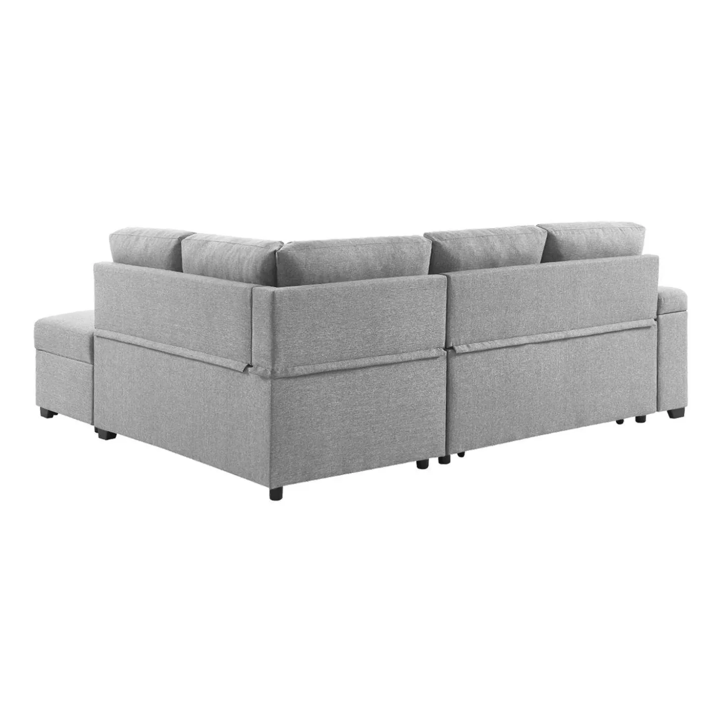 3-seater corner sofa bed with footstool