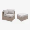 5-seater deluxe polyrattan garden sofa set